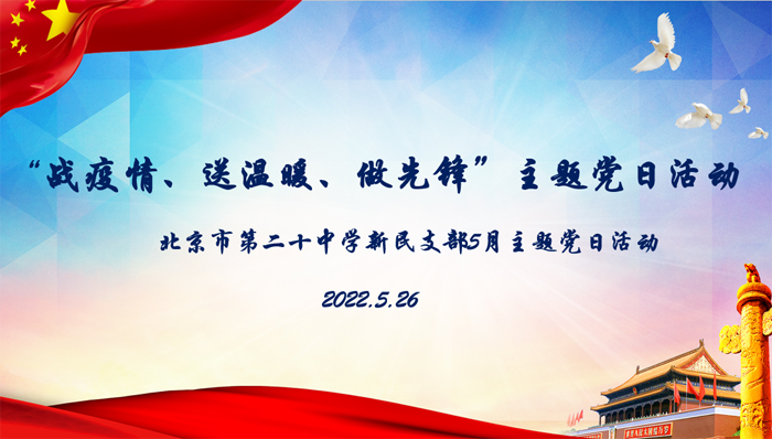 新民党支部开展“战疫情，送温暖，做先锋”主题党日活动