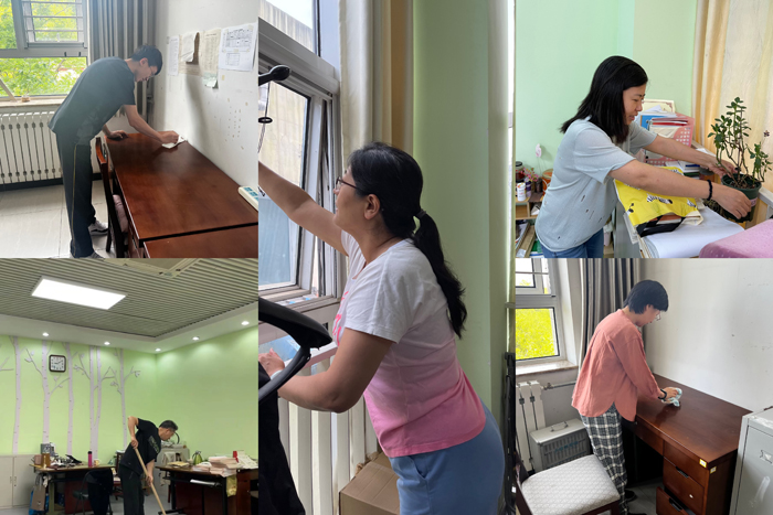 扫校园卫生，树党员形象——党委开展“党员服务日”校园环境卫生大扫除活动